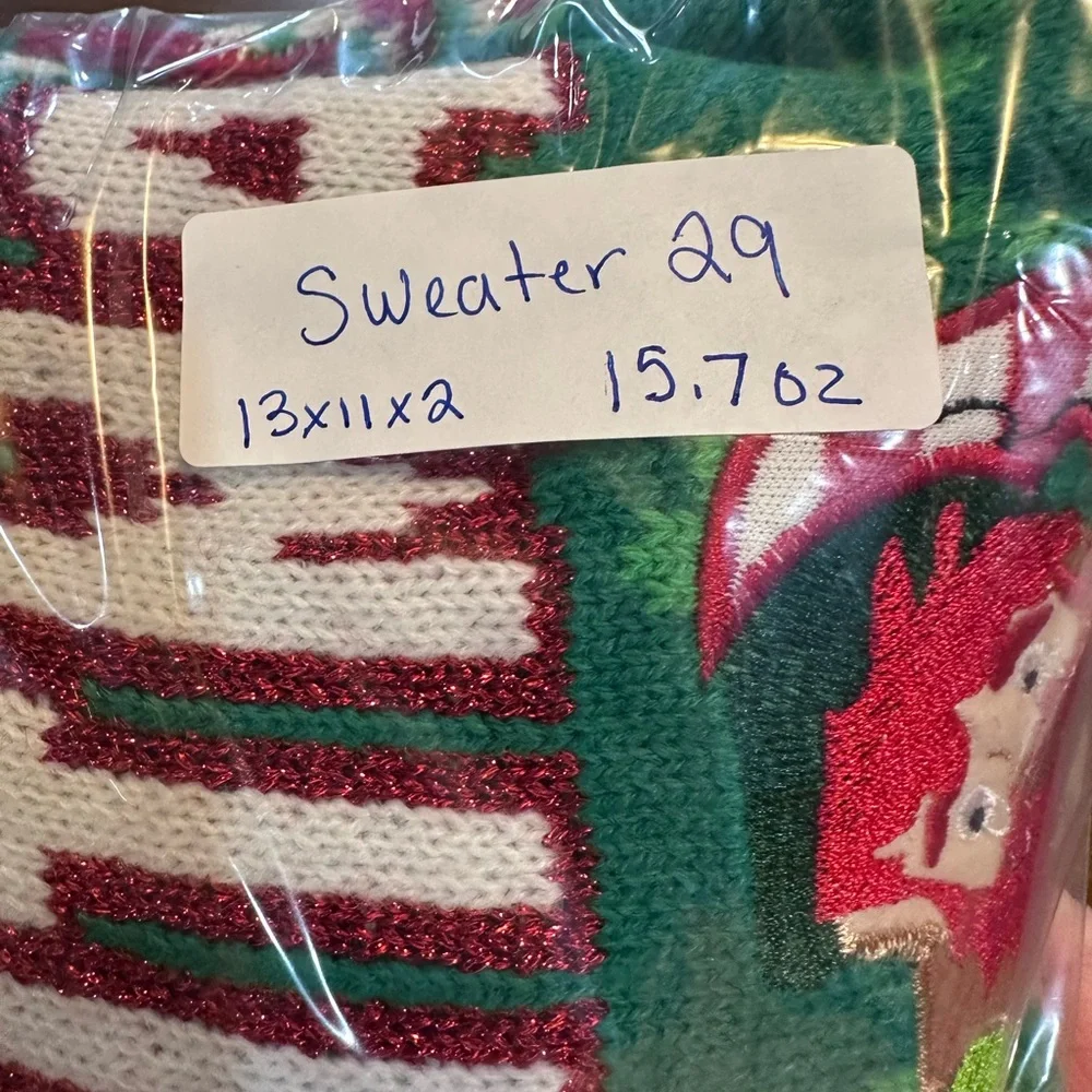 Blizzard‎ Bay Merry Fitmas Ugly Christmas Sweater Santa Lifting men’s size Small